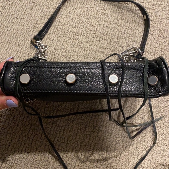 Rebecca Minkoff Zip Leather Crossbody with chain - Picture 3 of 6